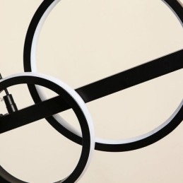 Designer Touch Decorative Modern Glass Bubble Pendant Light Black Long Bracket Lamps