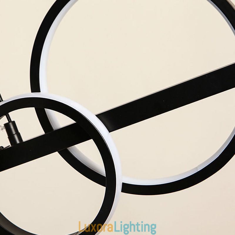 Designer Touch Decorative Modern Glass Bubble Pendant Light Black Long Bracket Lamps