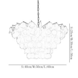 Designer Touch Decorative Natural Shell Chandelier Round Layered Hanging Light Dining