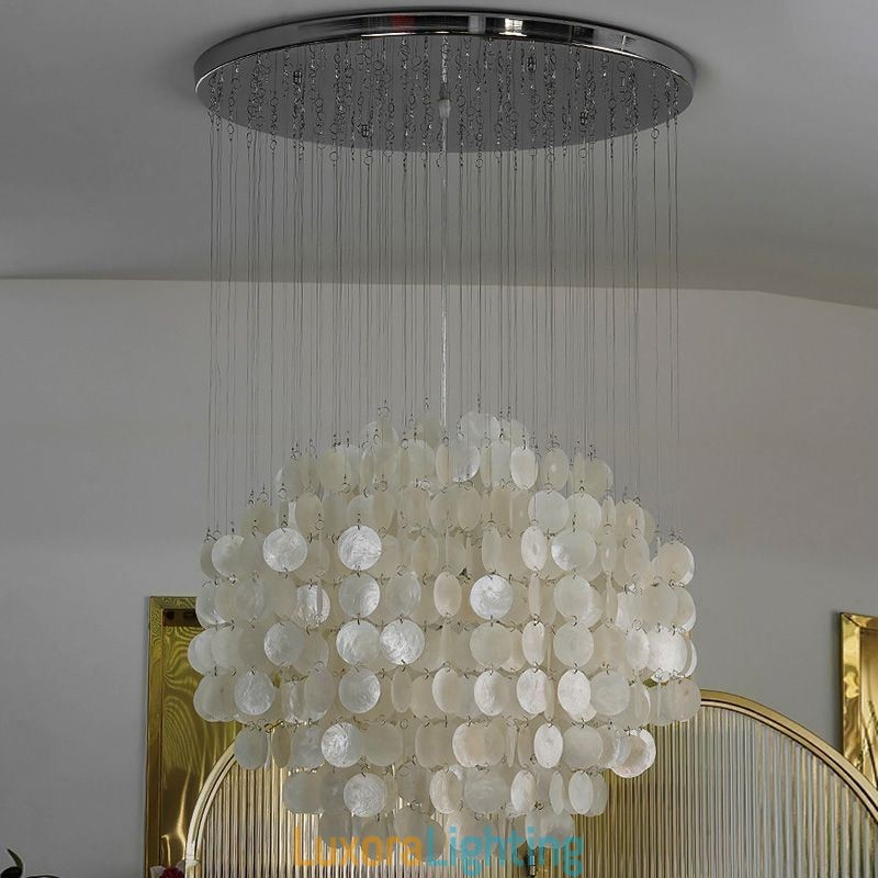 Designer Touch Decorative Modern Shell Pendant Light Contemporary Hanging Ceiling Lighting Dining