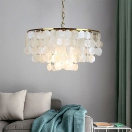 Designer Touch Decorative European Seashell Pendant Light