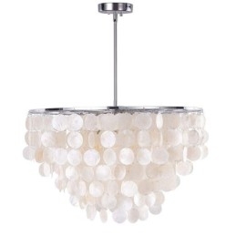 Designer Touch Decorative European Seashell Pendant Light Contemporary Hanging Light