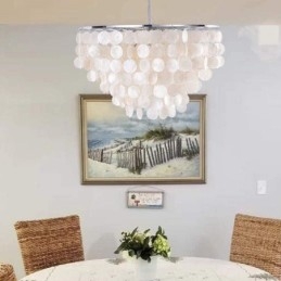 Designer Touch Decorative European Seashell Pendant Light Contemporary Hanging Light