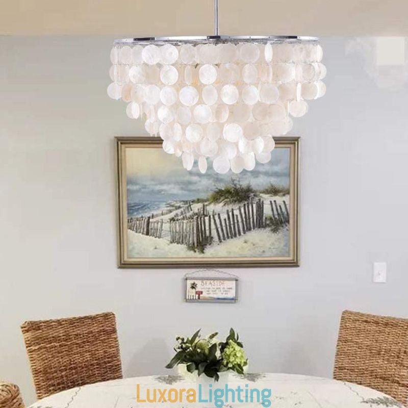 Designer Touch Decorative European Seashell Pendant Light Contemporary Hanging Light