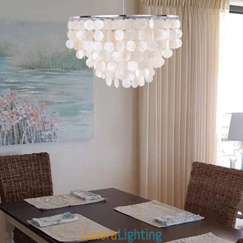 Designer Touch Decorative European Seashell Pendant Light Contemporary Hanging Light