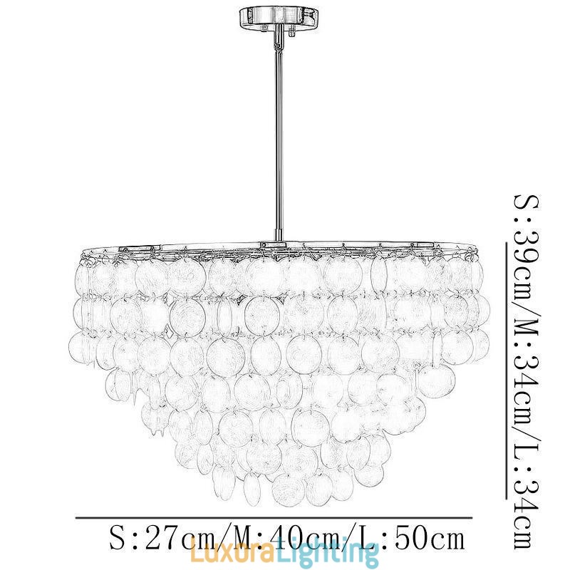 Designer Touch Decorative European Seashell Pendant Light Contemporary Hanging Light