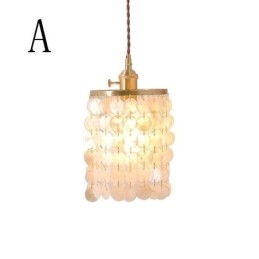 Designer Touch Decorative Modern Classic Chandelier White Shell Shade Pendant Ligthing Lamp Ceiling