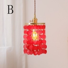 Designer Touch Decorative Modern Classic Chandelier White Shell Shade Pendant Ligthing Lamp Ceiling