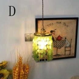 Designer Touch Decorative Modern Classic Chandelier White Shell Shade Pendant Ligthing Lamp Ceiling