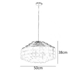 Designer Touch Decorative Modern Raindrop Chandelier White Shell Shade Ceiling Pendant Lighting