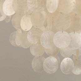 Designer Touch Decorative Modern White Shell Ceiling Light Fixture Pendant Light Chandelier