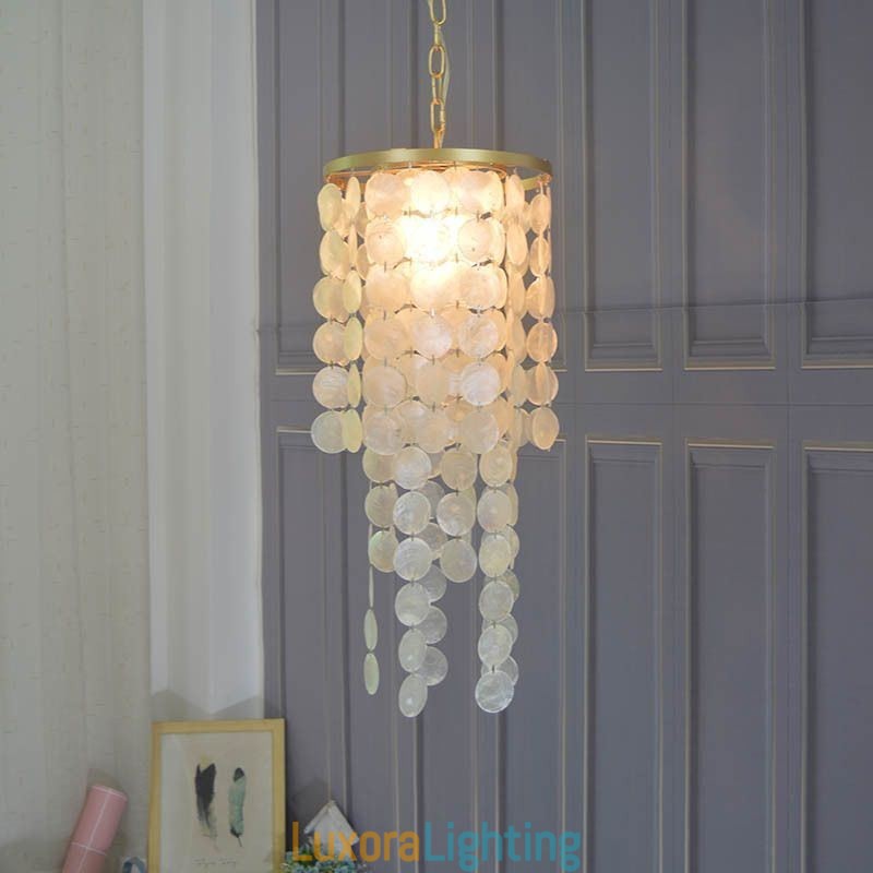 Designer Touch Decorative Contemporary Shell Hanging Ceiling Lighting