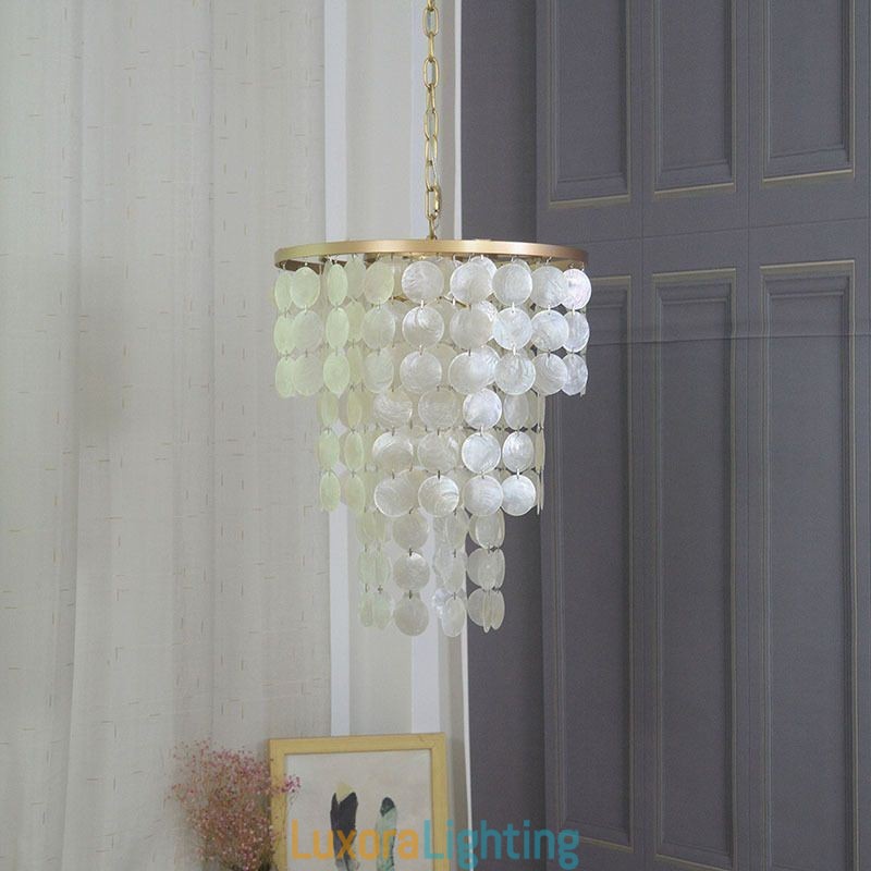 Designer Touch Decorative Contemporary Shell Hanging Ceiling Lighting