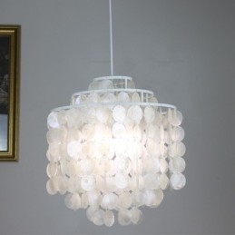 Designer Touch Decorative Modern Classic Pendant Light White Shell Shade Lamp