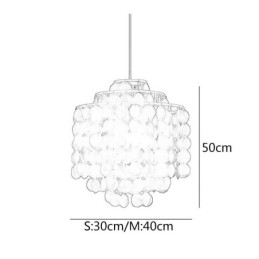 Designer Touch Decorative Modern Classic Pendant Light White Shell Shade Lamp