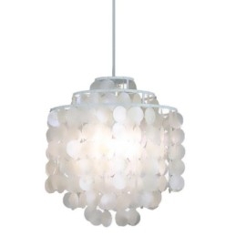 Designer Touch Decorative Modern Classic Pendant Light White Shell Shade Lamp