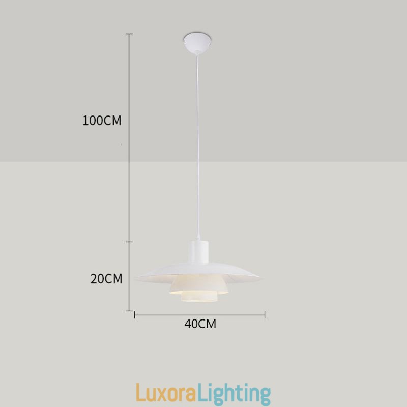 Designer Touch Decorative White Aluminum Pendant Lighting Contemporary Chandelier Adjustable Hanging Light Fixture