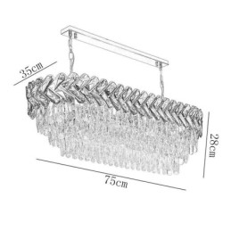 Designer Touch Decorative European Crystal Pendant Light Luxury Oval Ceiling Light