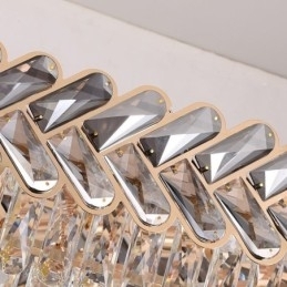 Designer Touch Decorative European Crystal Pendant Light Luxury Oval Ceiling Light