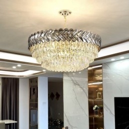 Designer Touch Decorative Crystal Pendant Light Gold Ceiling Light Fixture