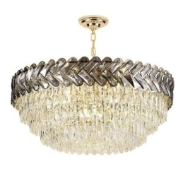 Designer Touch Decorative Crystal Pendant Light Gold Ceiling Light Fixture