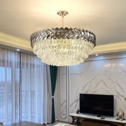 Designer Touch Decorative Crystal Pendant Light Gold Ceiling Light Fixture