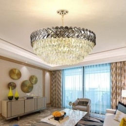 Designer Touch Decorative Crystal Pendant Light Gold Ceiling Light Fixture