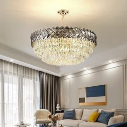 Designer Touch Decorative Crystal Pendant Light Gold Ceiling Light Fixture