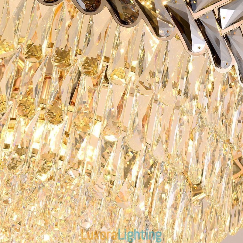 Designer Touch Decorative Crystal Pendant Light Gold Ceiling Light Fixture