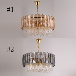 Designer Touch Decorative Luxury Pendant Light Crystal Gold Ceiling Light