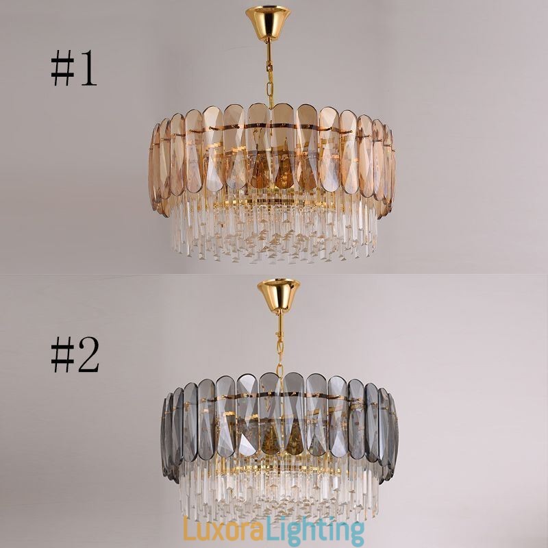 Designer Touch Decorative Luxury Pendant Light Crystal Gold Ceiling Light