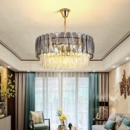 Designer Touch Decorative Luxury Pendant Light Crystal Gold Ceiling Light