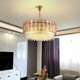 Designer Touch Decorative Luxury Pendant Light Crystal Gold Ceiling Light