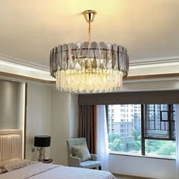 Designer Touch Decorative Luxury Pendant Light Crystal Gold Ceiling Light