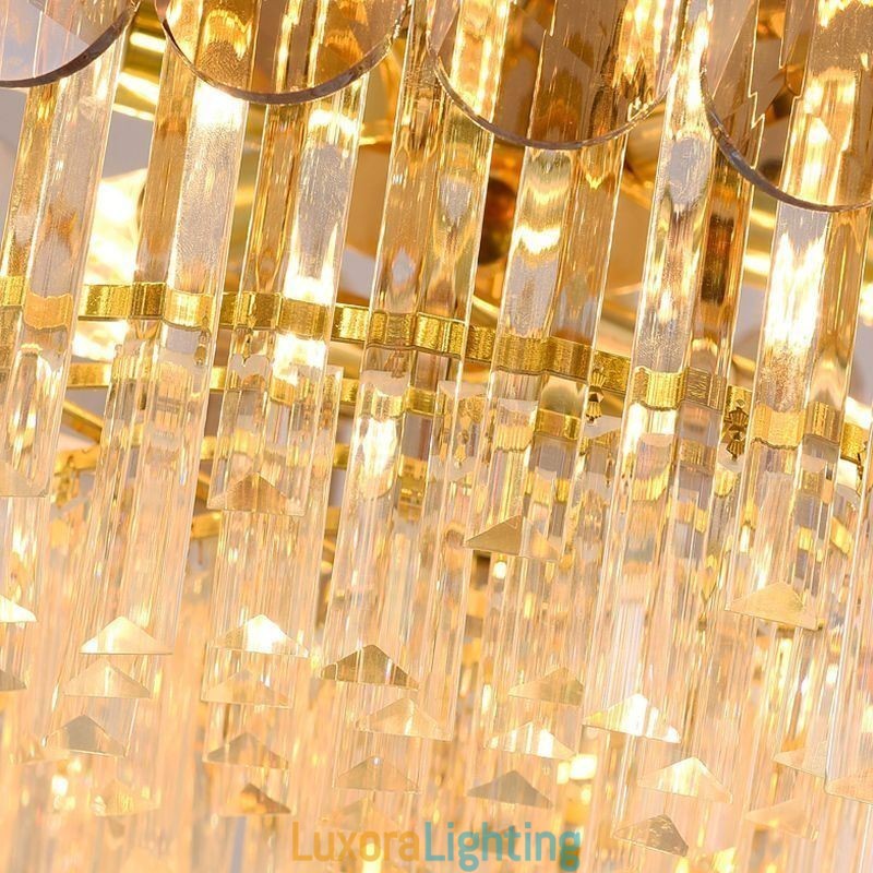 Designer Touch Decorative Luxury Pendant Light Crystal Gold Ceiling Light