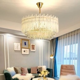 Designer Touch Decorative Crystal Round Coral Ceiling Light Pendant Light