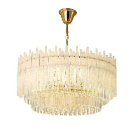 Designer Touch Decorative Crystal Round Coral Ceiling Light Pendant Light