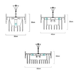 Designer Touch Decorative Crystal Round Coral Ceiling Light Pendant Light