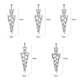 Designer Touch Decorative Sparkling Pendant Light Large Ceiling Light