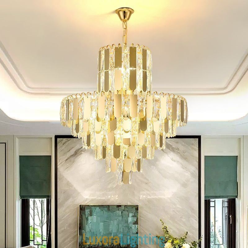 Designer Touch Decorative Modern Crystal Pendant Light Contemporary Ceiling Lights Fixtures