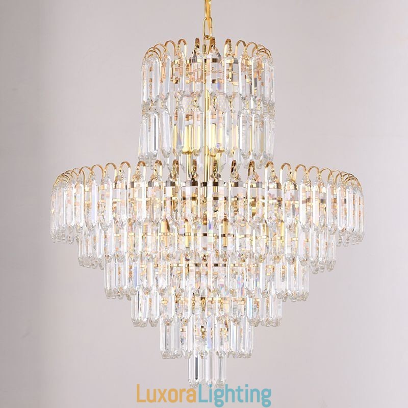 Designer Touch Decorative Elegant Pendant Light Crystal Round Ceiling Lighting Fixture