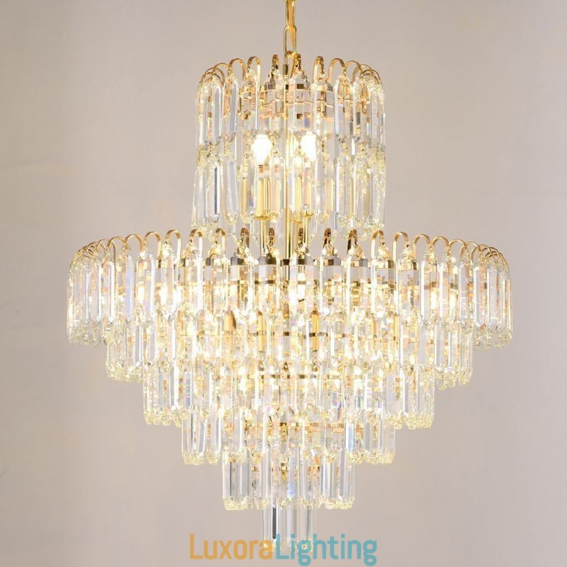Designer Touch Decorative Elegant Pendant Light Crystal Round Ceiling Lighting Fixture