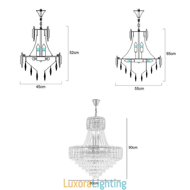 Designer Touch Decorative Modern Crystal Pendant Light Round Ceiling Lighting Fixture
