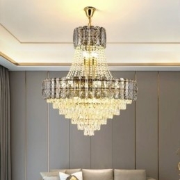 Designer Touch Decorative Modern Crystal Pendant Light Round Ceiling Lighting Fixture