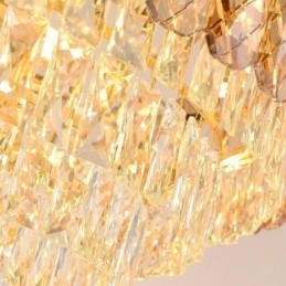 Designer Touch Decorative Modern Crystal Pendant Light Round Ceiling Lighting Fixture