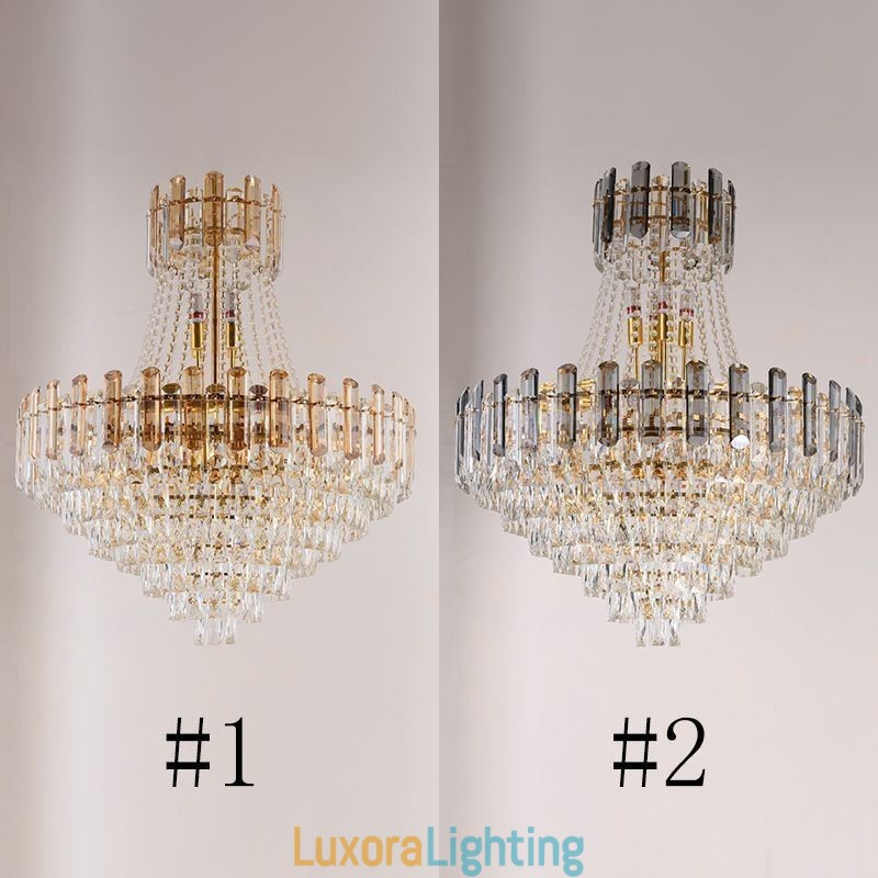 Designer Touch Decorative Modern Crystal Pendant Light Round Ceiling Lighting Fixture