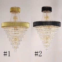 Designer Touch Decorative Modern Crystal Pendant Light Conical Ceiling Lamp