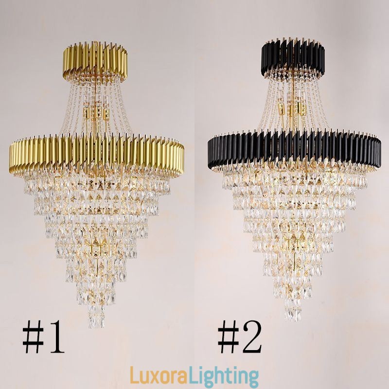 Designer Touch Decorative Modern Crystal Pendant Light Conical Ceiling Lamp