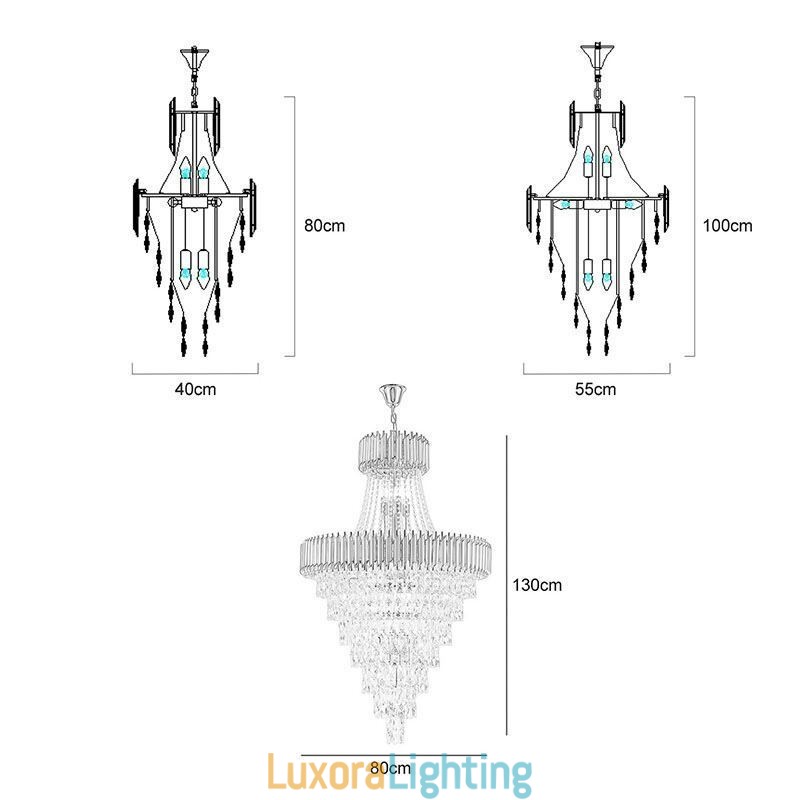 Designer Touch Decorative Modern Crystal Pendant Light Conical Ceiling Lamp