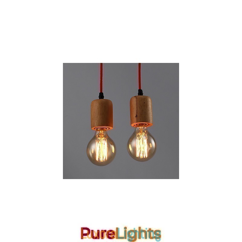 Designer Touch Decorative Chandelier Mini Style Modern Contemporary Wood Bamboo